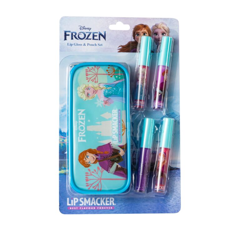 Lip Smacker Set Lucidalabbra Frozen per Bambina – 4 pezzi con pochette