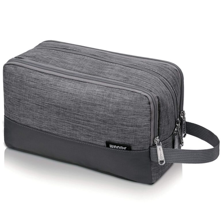 WANDF Astuccio da toilette da uomo da viaggio, borsa da bagno, accessori da viaggio, astuccio per trucco, da donna, organi...