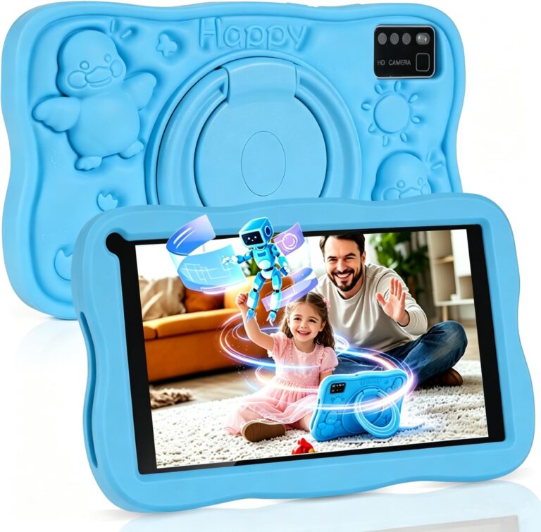 Tablet Bambini 7 Pollici con Controllo Parentale, Android 13 Tablette, 8 GB RAM 64GB ROM (256 GB Estensione),Software educ...
