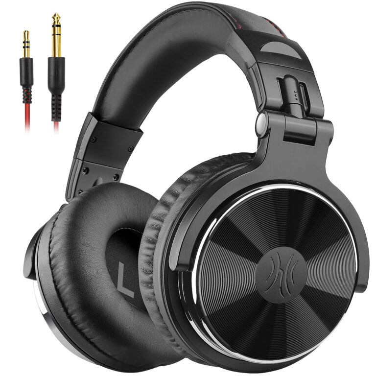 OneOdio Pro 10 Cuffie Over Ear, Cuffie Cablate con Shareporte Microfono, Jack 3,5 mm e 6,35 mm, Cuffie perRegistrazione, M...