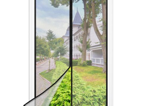 Zanzariera Magnetica Nera 100×240 cm con Rete Fine