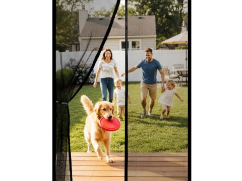 Flux Phenom Zanzariera Magnetica per Porta-Finestra 120×240 cm Trasparente