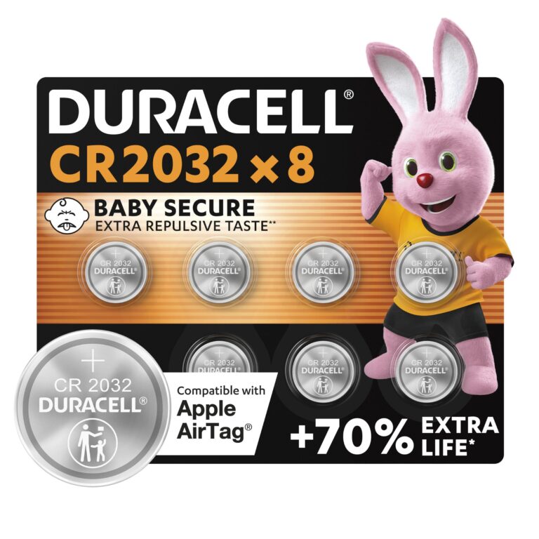 Duracell CR2032 Batterie a Moneta al Litio 3V – Confezione da 8