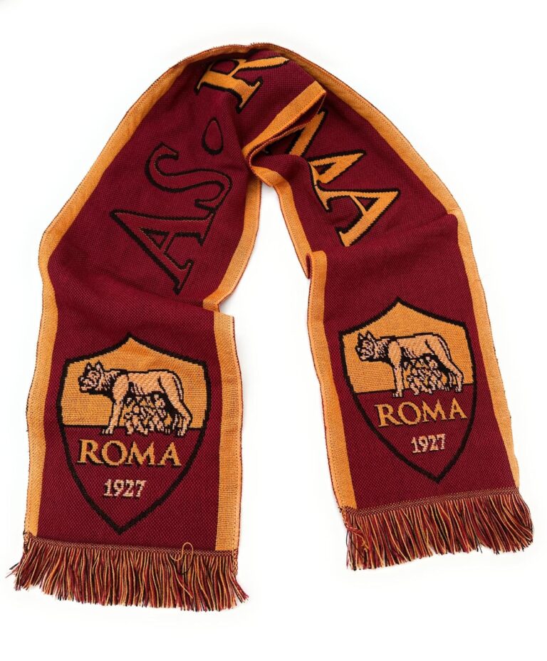 Sciarpa Ufficiale AS Roma Tinta Unita Rossa Supporter