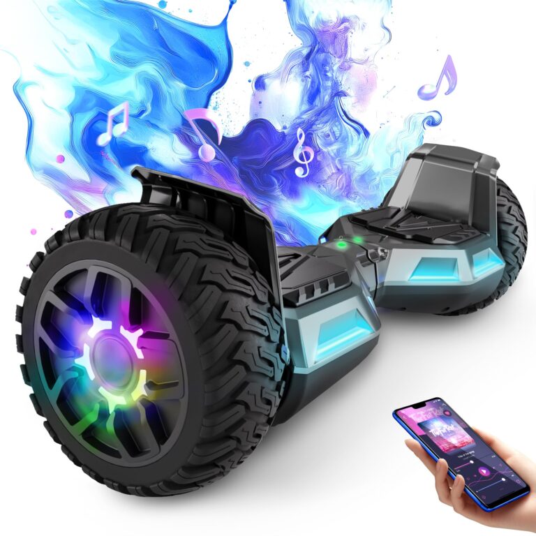 Hummer Off Road Hoverboard 8,5 pollici con Bluetooth e luce LED Motore potente Adatto per adulti e bambini Pistola