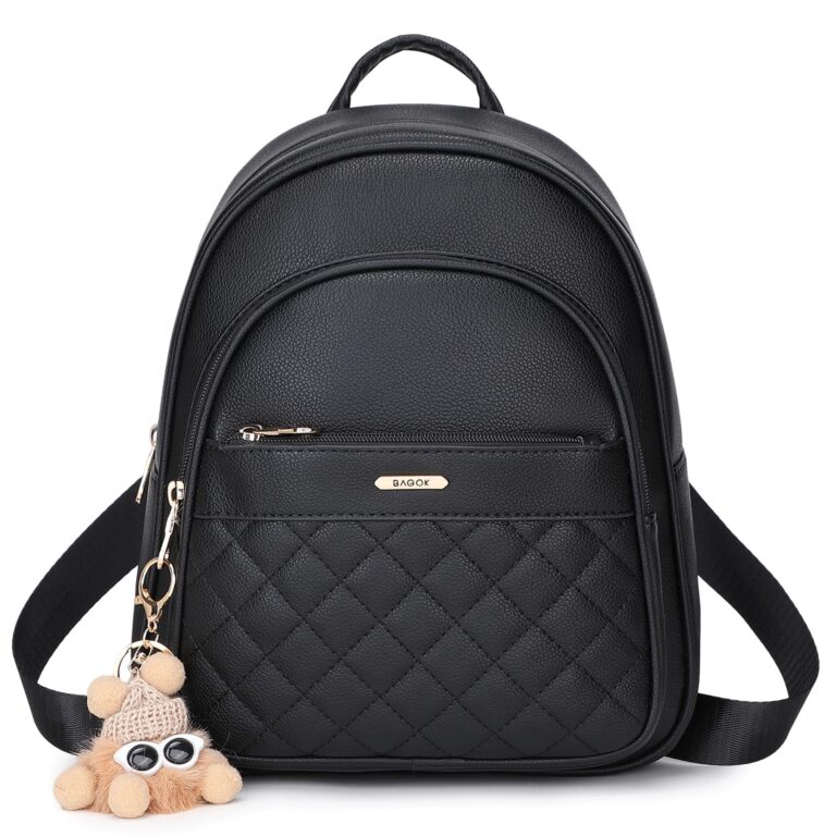 BAGOK Zainetto Mini Donna in similpelle con zip dorata