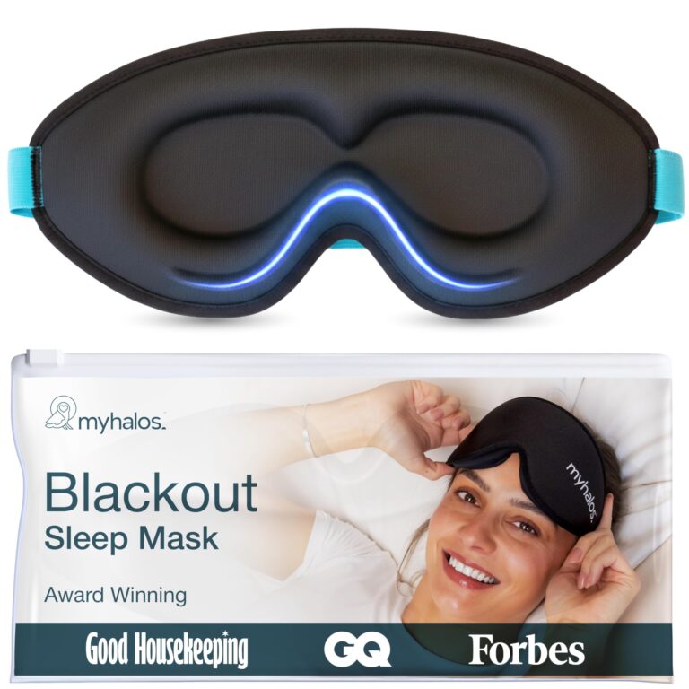 MyHalos® Mascherina per Dormire – Maschera per Sogni Lucidi e Notte, Copri Occhi e Benda per Dormire Adulti - Sleeping Mas...