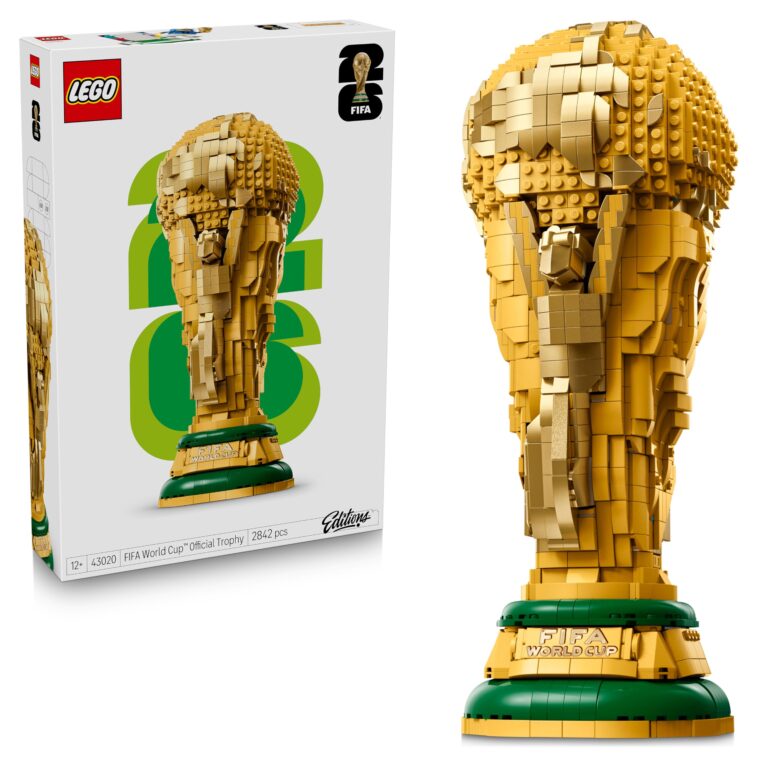 LEGO Editions FIFA World Cup Official Trophy Toy - 3D DIY Model Kit w/a Collectible Minifigure - Football Gift for 12+ Yea...
