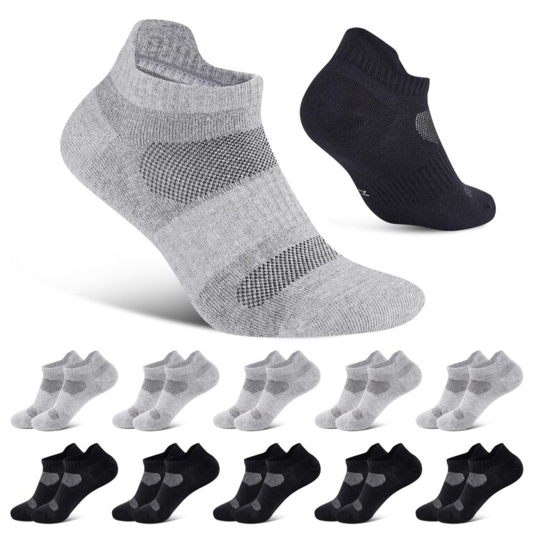 Niorasen Calzini Uomo 10 Pares, Calze Uomo Traspirante, Calze Corte Uomo Cotone Estive, Calzini per Lavoro, Passeggiate, C...