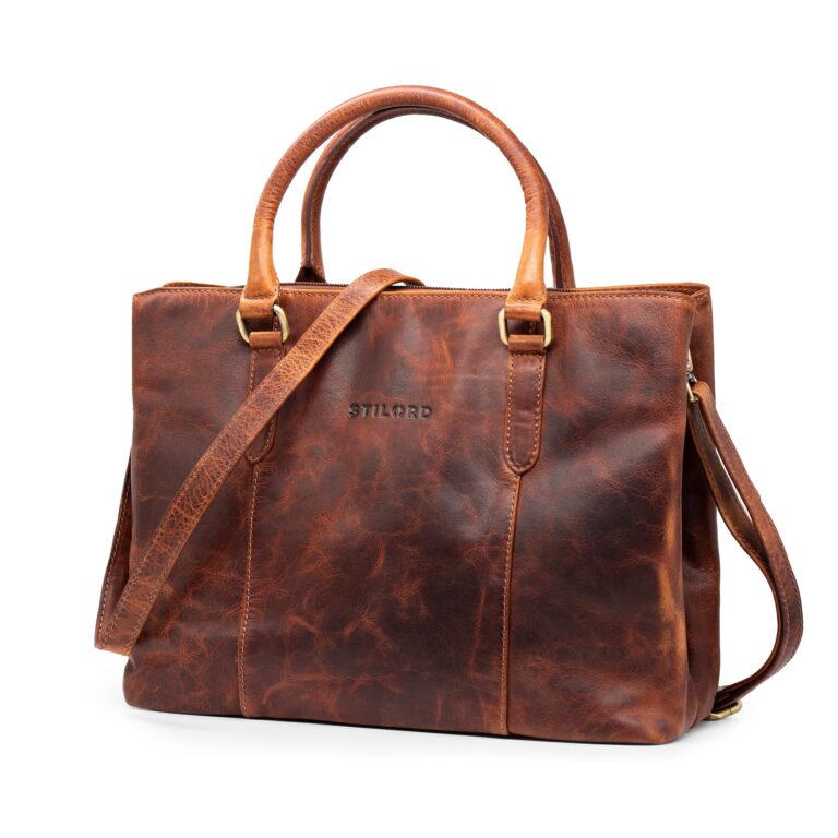 STILORD "Lexa" Borsa Grande in Pelle Donna Borsa a Tracolla Vintage Shopper Messenger Borsa in Pe...
