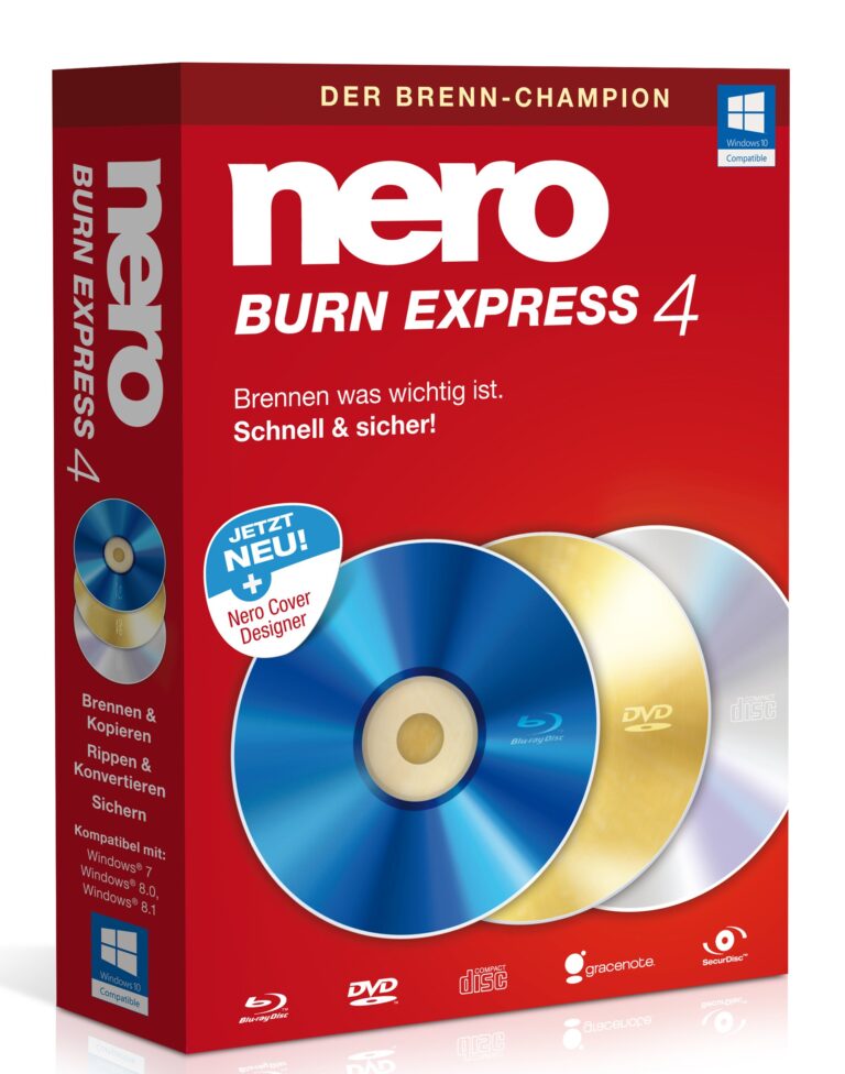 Nero Burn Express 4 – Software masterizzazione CD, DVD e Blu-ray per Windows