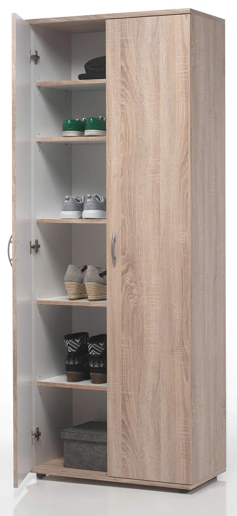 AVANTI TRENDSTORE - Talento - Scarpiera in legno laminato con 2 ante a battente e 5 ripiani interni, disponibile in 2 colo...
