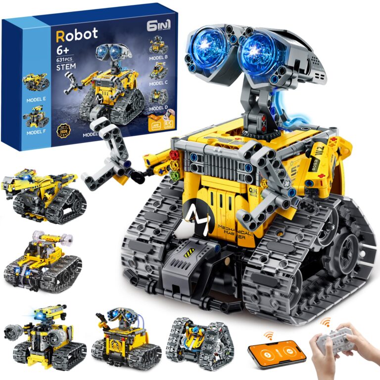 IKUPER Robot per Bambini Ragazzi dai 6 ai 12 Anni, Set Robotico Programmabile 6 in 1 con App e Te...