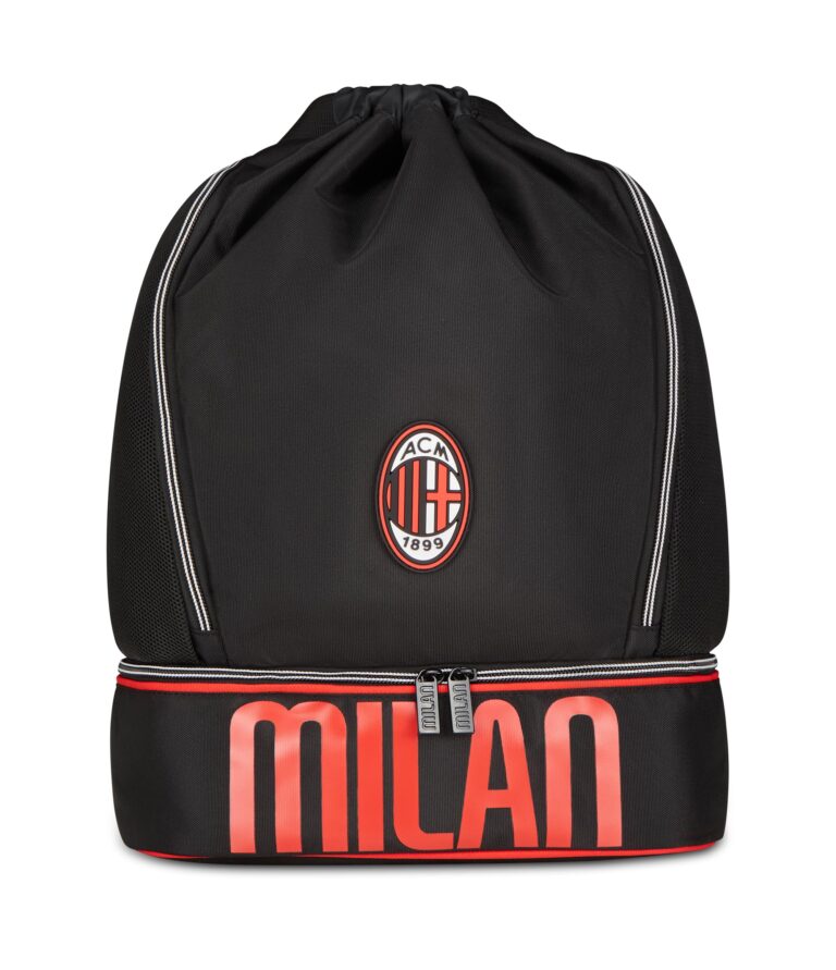 Seven Borsa AC MILAN glorious history da palestra, Fondo rigido porta scarpe, Portaborraccia, Bambino, Ragazzo, Calcio, Pr...
