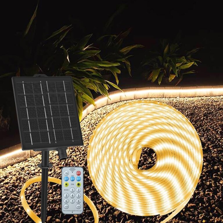ZAIYW Striscia LED Solare 10M IP68 con Telecomando e Timer