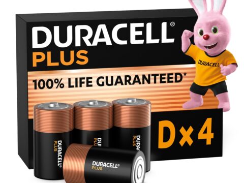 Duracell Plus D Batterie Alcaline 1.5V con Extra Durata (4 pz)