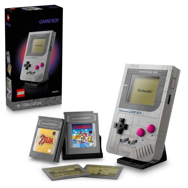 LEGO Super Mario Game Boy Set da Costruzione per Adulti - Modello da Esposizione Nintendo con 2 Cartucce con Schermi Lenti...