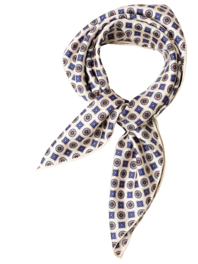 Prettystern Bandana Unisex 100% Seta Arrotolata a Mano