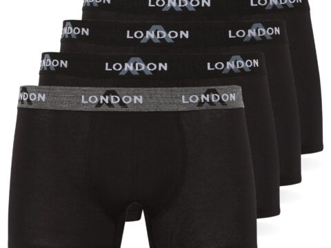 FM London Boxer Uomo in cotone, pacco da 4 o 8