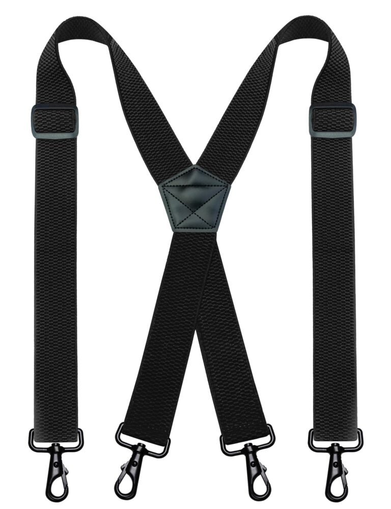 JEMYGINS Bretelle uomo outdoor a X con moschettone e fibbia antiscivolo