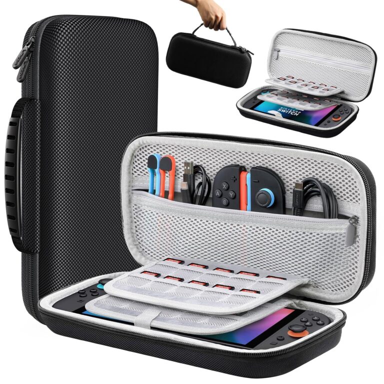 Lmcpa Custodia per Console Nintendo Switch 2 2025, Borsa da Viaggio con 20 Cartucce di Gioco, Cover Rigida Portatile Prote...