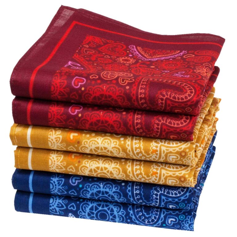 Merrysquare Agape - 6 fazzoletti cuore in cotone 35x35 cm