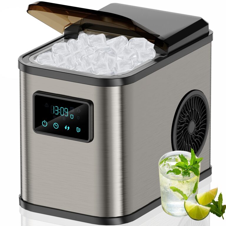KeeGone Macchina Ghiaccio 15 kg/24h – 2 Formati Cubetti, Serbatoio 2 L