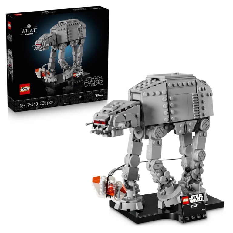 LEGO Star Wars 75440 AT-AT Kit di Modellismo per Adulti - Modellino da Esposizione con Snowspeeder, Supporto e Targhetta -...