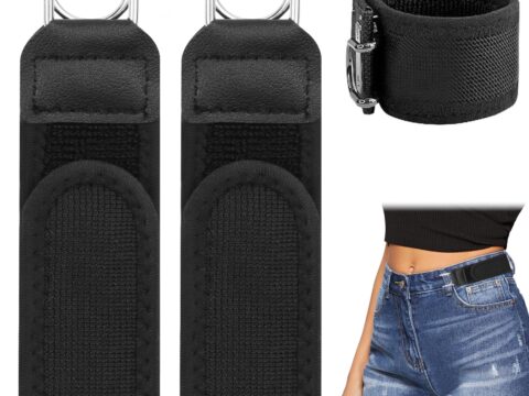 Puasok Cintura Elastica Tattica Senza Fibbia 2 Pezzi con Gancio in Metallo