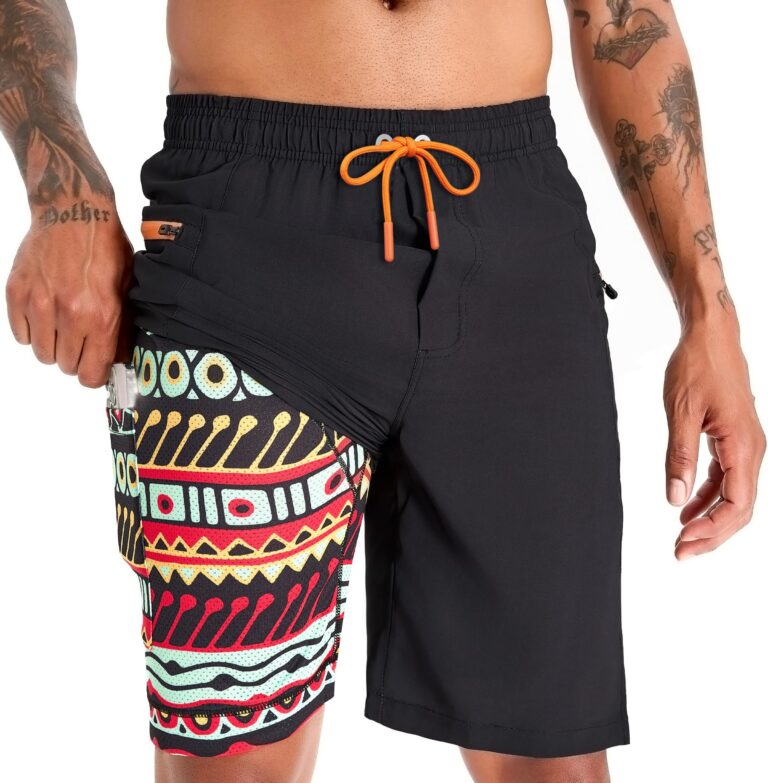 APTRO Costume da Bagno Uomo Hawaiano con Fodera a Rete