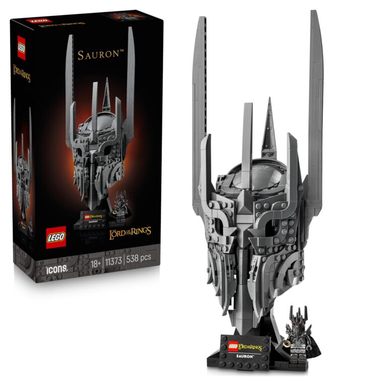 LEGO Icons Il Signore degli Anelli: Elmo di Sauron - Kit di Modellismo da Esposizione per Adulti - con l'Unico Anello e un...