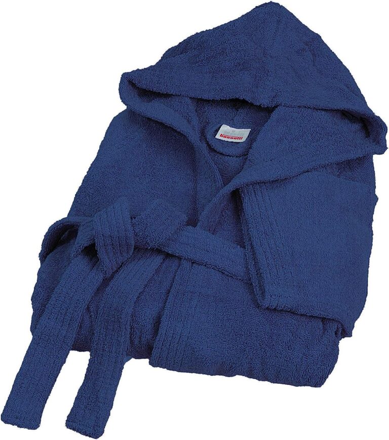 Bassetti Accappatoio 100% Cotone Spugna con Cappuccio – Unisex