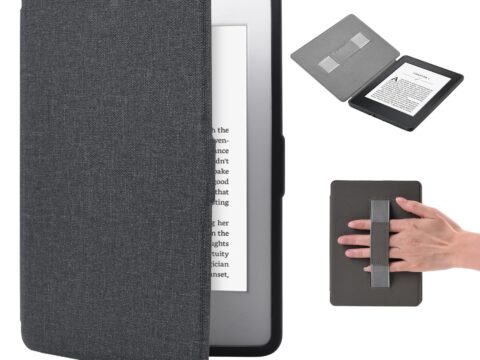 Custodia per Kindle 11a gen 2024 con cinturino da polso e sleep/wake