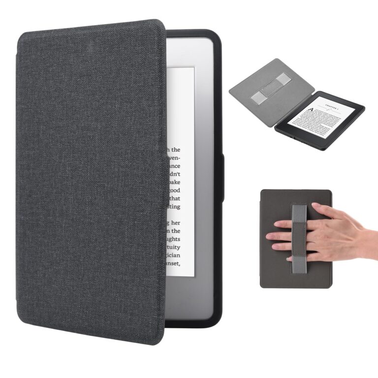 Custodia per Kindle 11a gen 2024 con cinturino da polso e sleep/wake