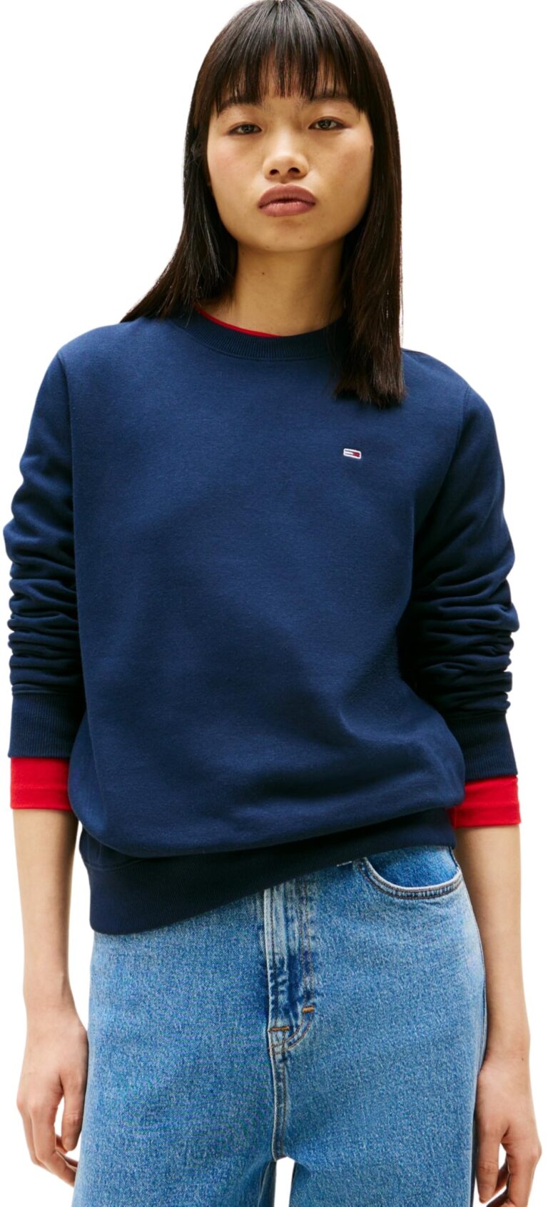 Tommy Jeans Pullover Donna Girocollo in Maglia