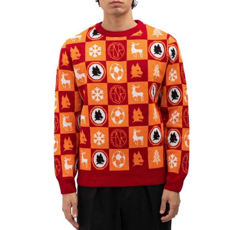 AS Roma Maglione Natale, Unisex-Adulto