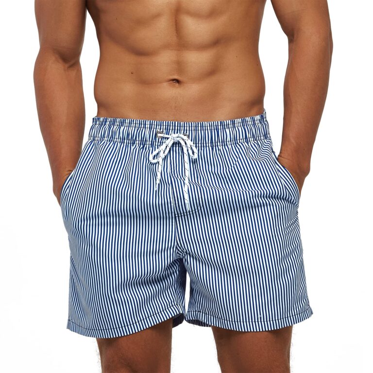 Aisprts Costume da Bagno Uomo Asciugatura Rapida con 3 Tasche