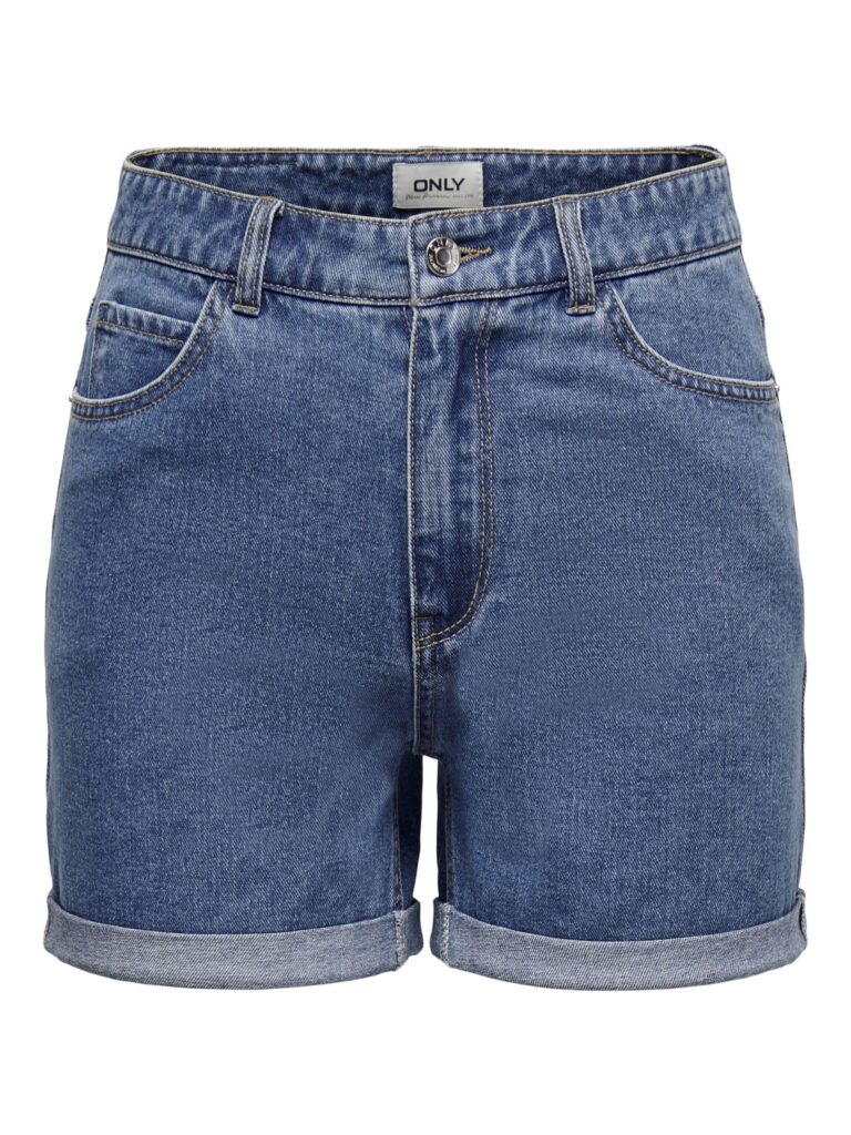 ONLY Vega Shorts in Denim Donna a Vita Alta Regular Fit