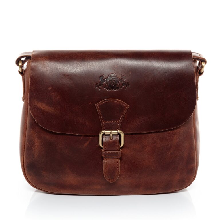 SID & VAIN® borsa a spalla vera pelle vintage YALE piccolo tracolla donna prodotto artigianale