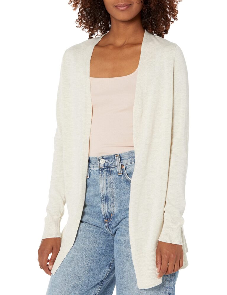 Amazon Essentials Cardigan leggero aperto sul davanti da donna