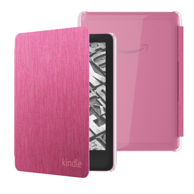 Nuova custodia in tessuto con il retro trasparente per Kindle Paperwhite (modello 2024) e Kindle Colorsoft Signature Edition