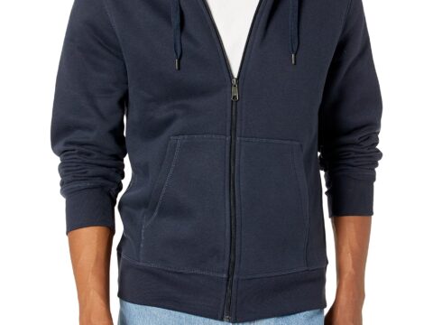 Amazon Essentials Felpa Uomo con Cappuccio e Zip in Pile