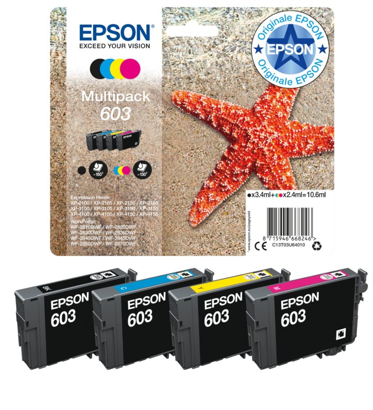 Epson 603 Stella Marina Multipack 4 Colori – Cartucce Originali