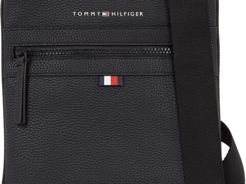 Tommy Hilfiger Borsa a Tracolla Essential PU Crossover Nera