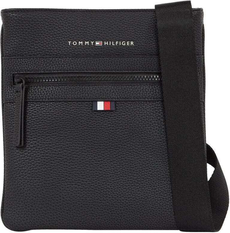 Tommy Hilfiger Borsa a Tracolla Essential PU Crossover Nera