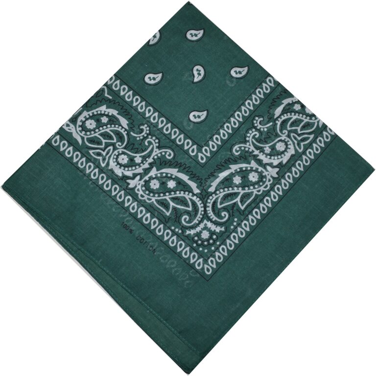 Bandana Paisley 100% cotone da biker in 25 colori