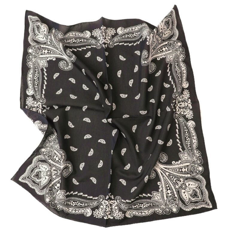 Prettystern Foulard seta e cotone 65x65 cm unisex leggero