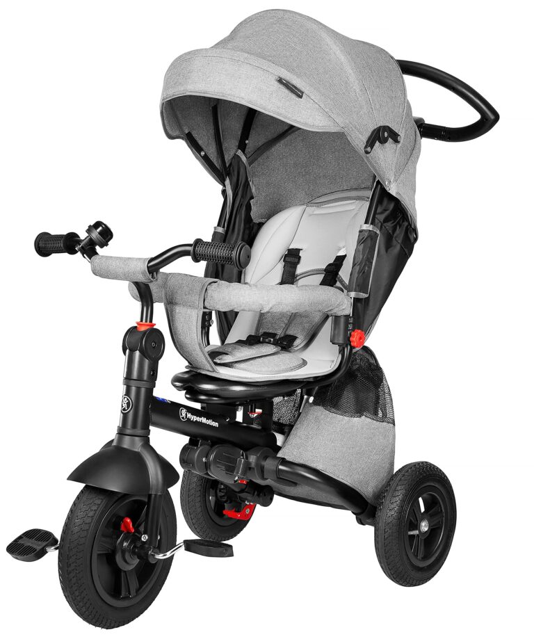 HyperMotion Passeggino Triciclo Evolutivo per Bambini 12 Mesi - 5 Anni, Bicicletta con Sedile Gir...