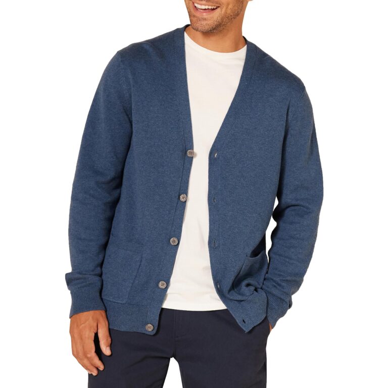 Amazon Essentials Cardigan in Cotone da Uomo