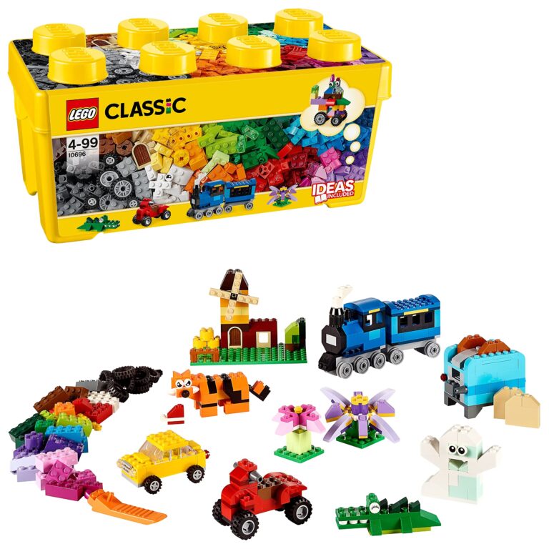 LEGO Classic Scatola Mattoncini Creativi Media, Set per Costruire Fiori, Macchina, Treno, Aereo e Animali Giocattolo per B...